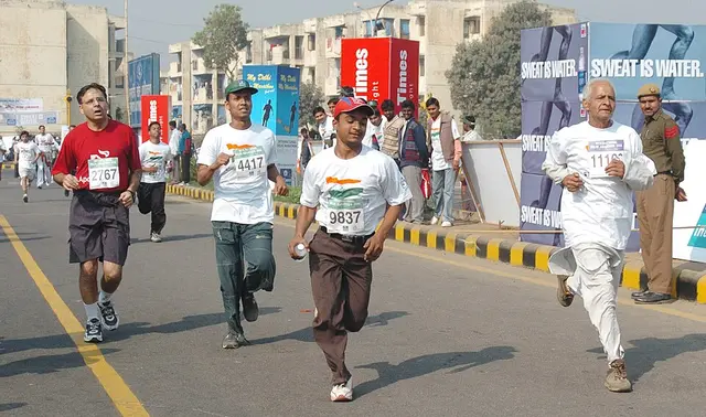 Foto lomba New Delhi Marathon