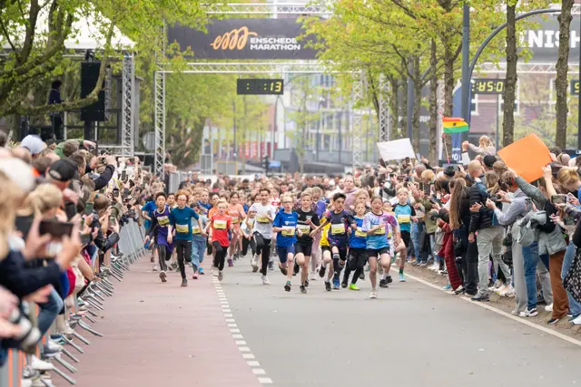 Enschede-Marathon Laufbild