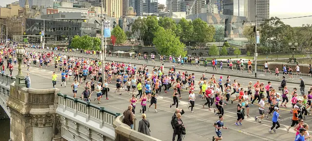 Foto lomba Melbourne Half Marathon