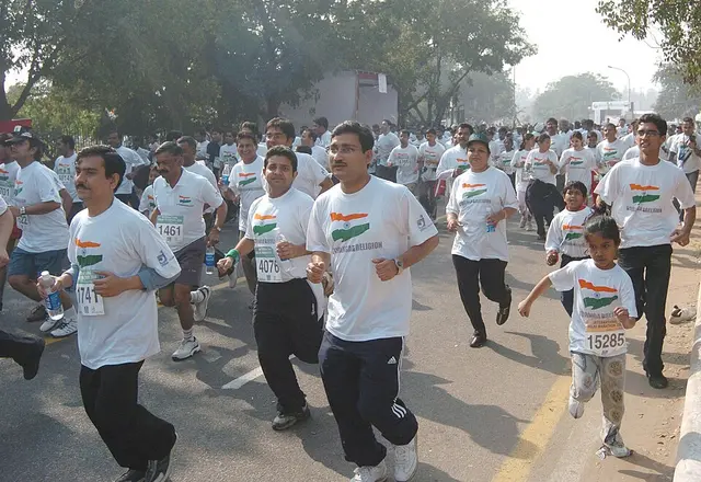 Foto lomba New Delhi Marathon