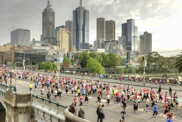 Foto lomba Melbourne Half Marathon